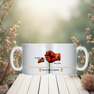 Caneca Pai " Meu Herói"