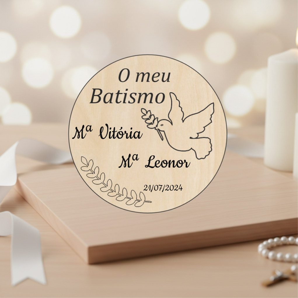 Lembrança Batismo Pomba