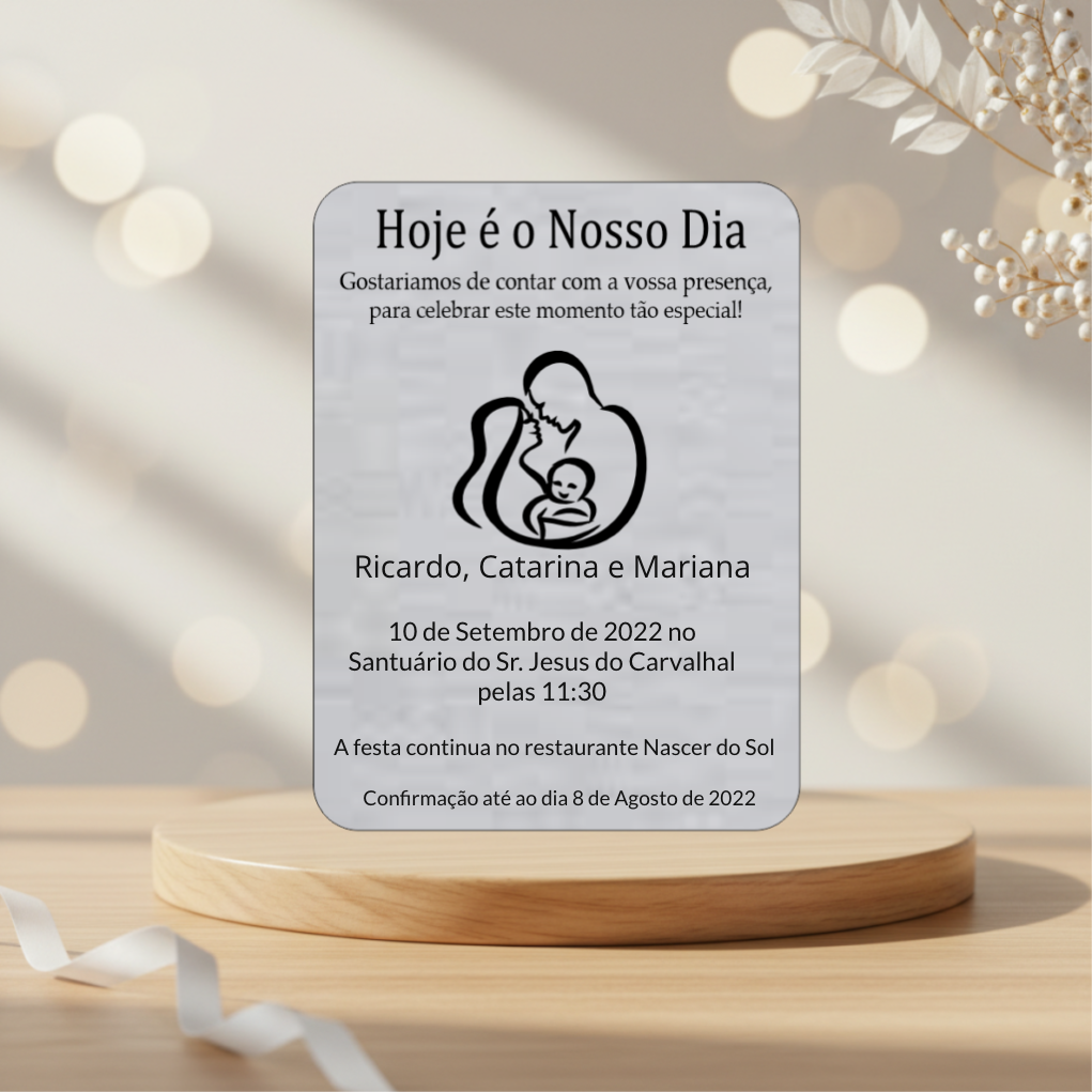 Convite Casamento e Batizado